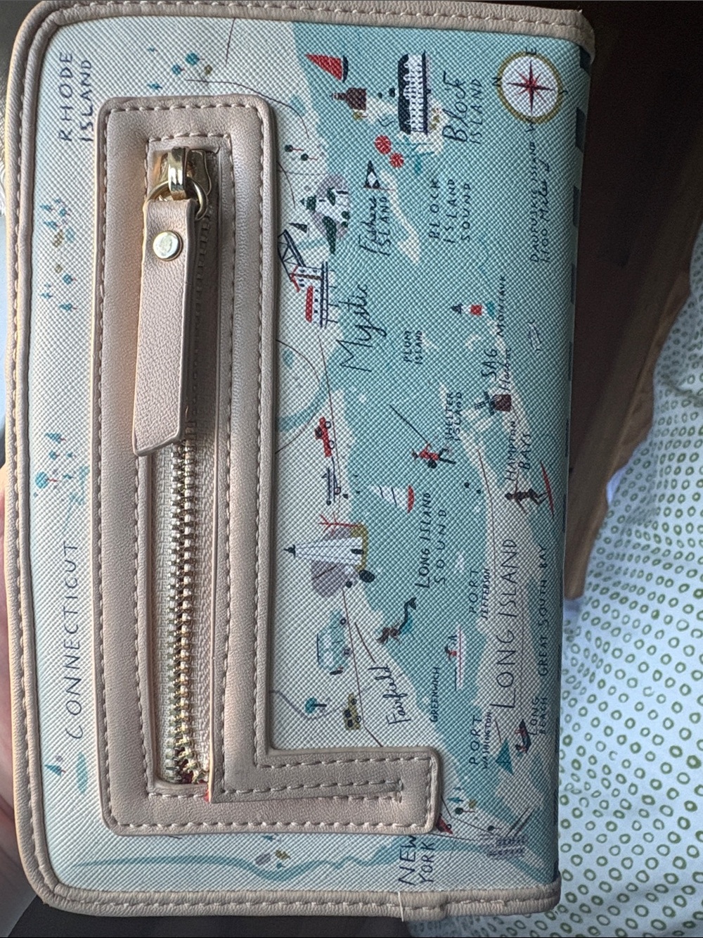 Spartina Northeastern Harbors Snap Wallet - Picture 2 of 8